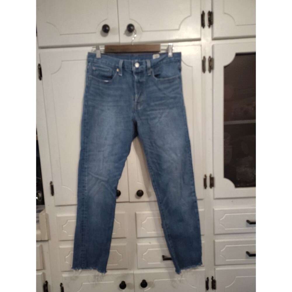 Levi's White Oak Cone Jeans Women’s Size 30 Blue Denim Raw Hem Button Fly
